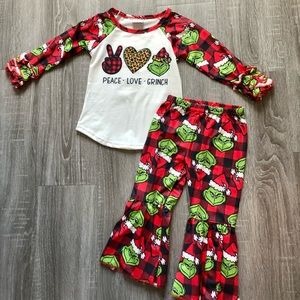Grinch Toddler Outfit